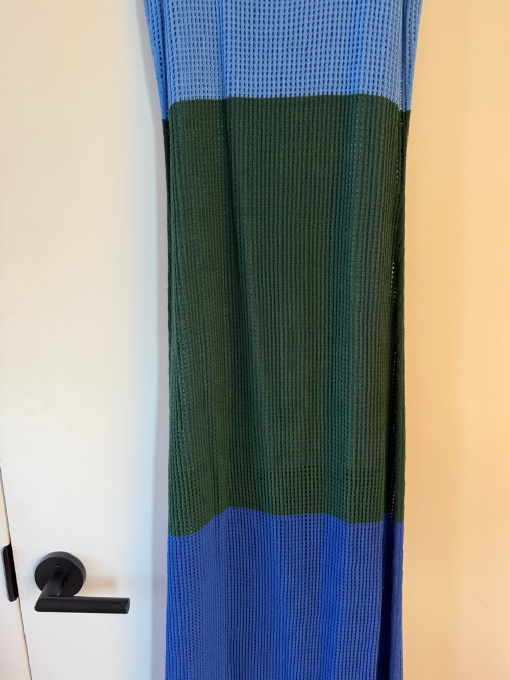Staud Colorblock Knit Maxi Dress in Light Blue, Green & Royal Blue, sz M - Picture 8 of 10